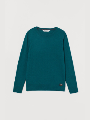 Fine-knit Cotton Sweater