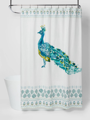 Peacock Print Shower Curtain - Opalhouse™