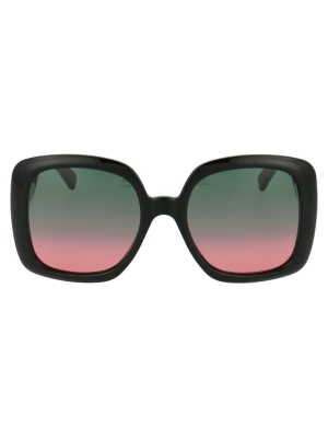 Gucci Eyewear Square Frame Oversized Sunglasses