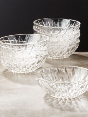 Daphne Glass Appetizer Bowls Set Of 8