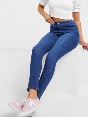 Urban Bliss High Waisted Skinny Jeans In Dark Wash