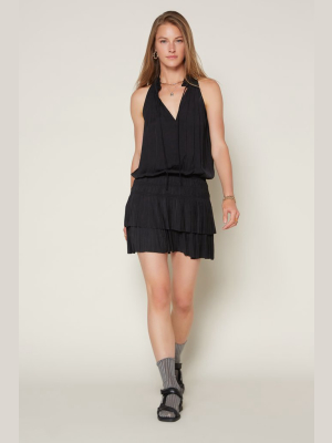 Cara Sleeveless Pleated Mini Dress