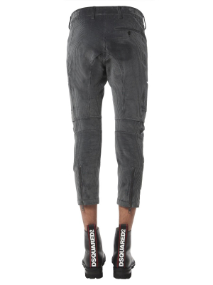 Neil Barrett Zip Detail Cropped Jeans