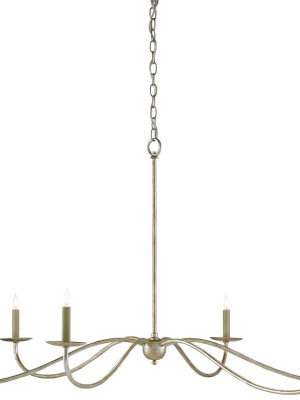 Saxon Chandelier In Silver Granello