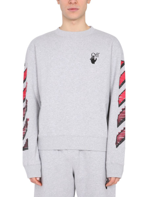 Off-white Marker Arrow Print Crewneck Sweatshirt