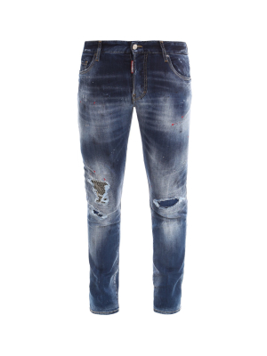 Dsquared2 Ripped-detail Skinny Jeans