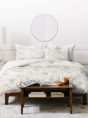 Holli Zollinger Anemone Leaf Duvet Set - Deny Designs