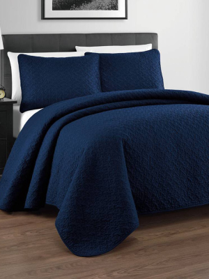 Eluxury Zaria Quilt Coverlet Set