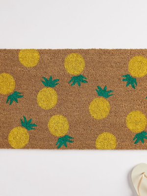 Nickel Designs Hand-painted Doormat - Mini Pineapples