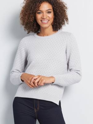 Excellent Example Textured Sweater