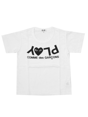 Comme Des Garçons Play Kids Logo Print T-shirt