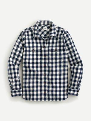 Shirt-jacket In Buffalo Check Flannel