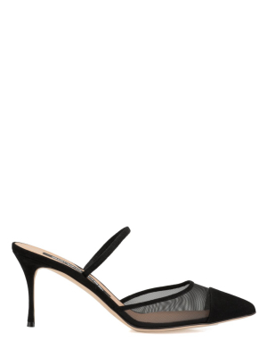 Sergio Rossi Mesh Panelled Pumps