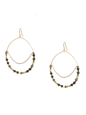 Beaded Drape Earring