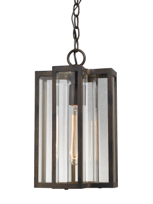 Bianca 1-light Outdoor Pendant In Hazelnut Bronze