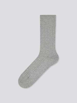 Men Supima® Cotton Wide-ribbed Socks