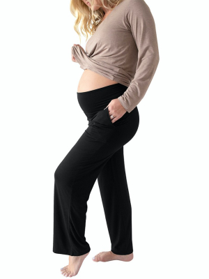 Bamboo Maternity & Postpartum Lounge Pants | Black