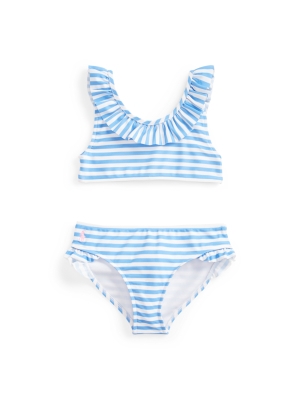 Striped Two-piece Swimsuit