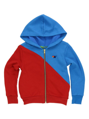 Kid's Glider Zip Hoodie - Dresden // Cherry