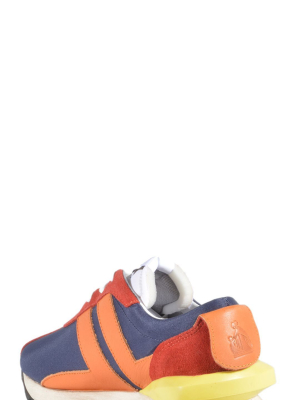 Lanvin Enfant Colour Block Lace-up Sneakers