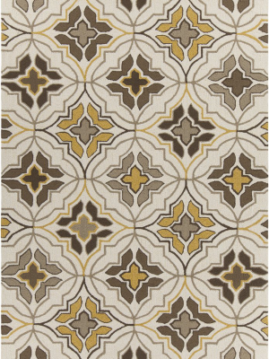 Terra Collection Hand-tufted Area Rug In Cream, Brown, & Yellow