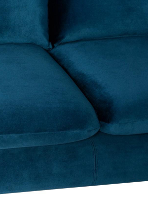 Nuevo Anders L Sectional Sofa - Midnight Blue