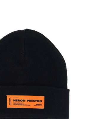 Heron Preston Logo Patch Beanie