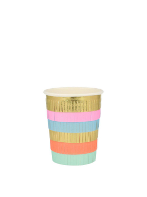 Circus Fringe Party Cups (x 8)