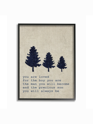 11"x1.5"x14" You Are Loved Son Trees Framed Giclee Texturized Art - Stupell Industries