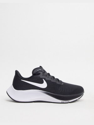 Nike Running Air Zoom Pegasus 37 Trainers In Black/white