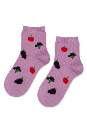 Veggies Short Crew Socks