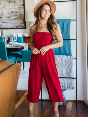 Isabella Jumpsuit - Red