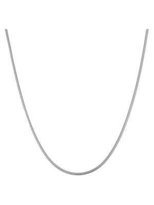 Tiara Sterling Silver 16" - 22" Adjustable Thick Snake Chain