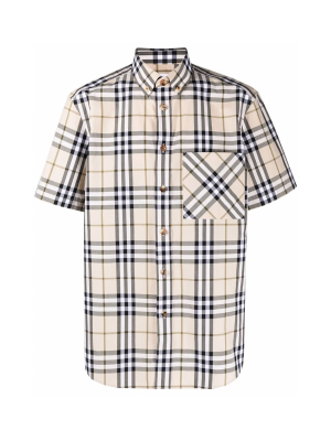 Burberry Checked Print Shirt