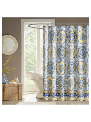 Menara Shower Curtain - Blue