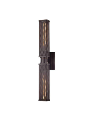 Gibbs 2 Light Wall Sconce Old Bronze