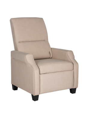 Hamilton Recliner Chair - Beige - Safavieh