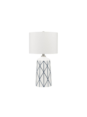 32" Capetown Table Lamp White - Cresswell Lighting