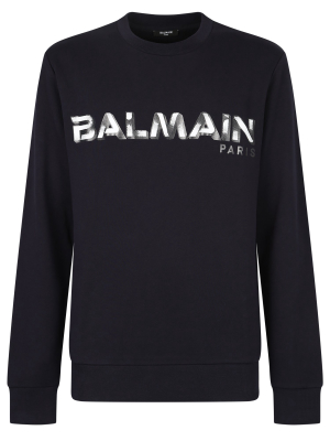 Balmain Logo Printed Crewneck Sweatshirt