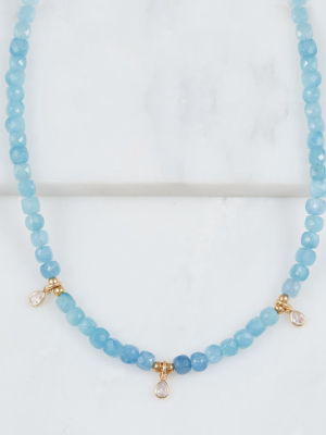 Sorrento Necklace, Aquamarine