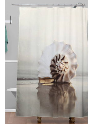 Bree Madden Seashell Shower Curtain Beige - Deny Designs