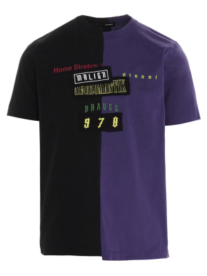 Diesel Logo Patchwork T-shirt