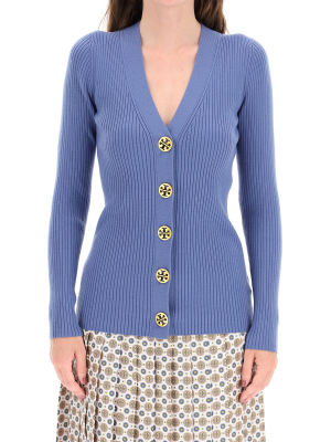 Tory Burch Ribbed Knit Cardigan