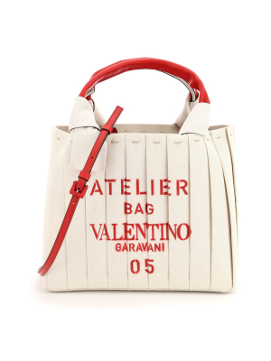 Valentino 05 Plissé Edition Atelier Small Tote Bag