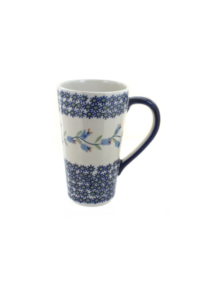 Blue Rose Polish Pottery Tulip Large Coffee Mug