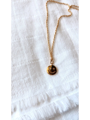 Logan Tay Small Smiley Necklace