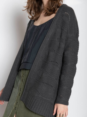 Hydra Cashmere Cardigan, Umber