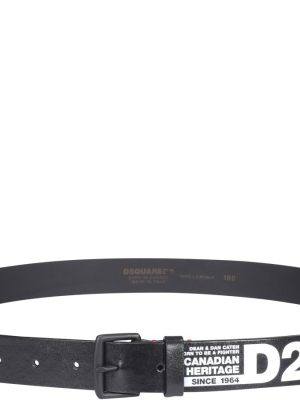 Dsquared2 Logo Printed Belt