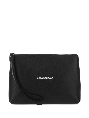 Balenciaga Logo Printed Pouch