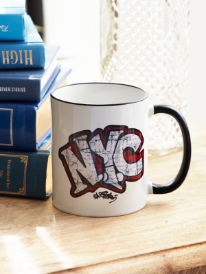 Nyc Graffiti Ceramic Mug